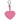 Lacoste Heart Charm - Schlüsselanhänger 8 cm (fushia) - Bild 2