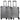 Travelite Millennium - 4-Rollen-Trolley Set 3tlg. erw. (silver)
