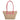 Seidenfelt Savonlinna Tulip - Shopper 33.5 cm (natural straw with pink)