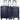Travelite Millennium - 4-Rollen-Trolley Set 3tlg. erw. (navy)