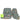 LÄSSIG School Set Boxy Unique - Schulranzen Set 7tlg. (letters green)