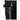 Sandqvist Icon Rolltop - Rucksack M 14" 60 cm (black/ black with black leather) - Bild 4