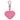 Lacoste Heart Charm - Schlüsselanhänger 8 cm (fushia)