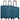 Travelite Umbria - 4-Rollen-Trolley-Set 3 tlg. (petrol)