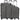 paklite Quick Trolley Set 3tlg. (grau/anthrazit)
