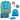 Scout Genius DIN - Schulranzen Set 4 tlg. mit Turnbeutel (Water Lily)